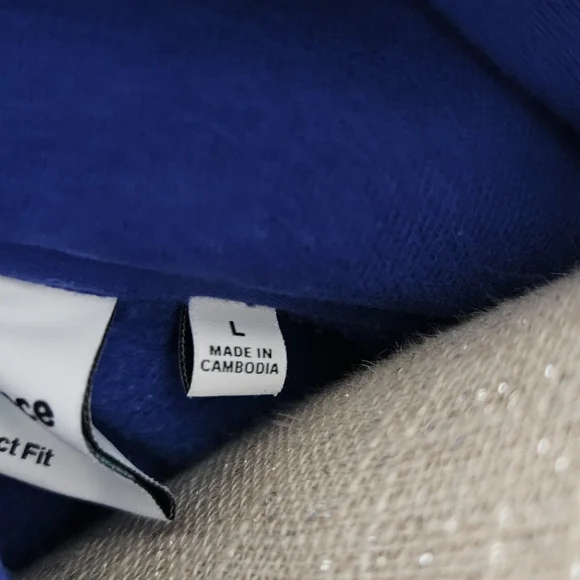 Aritzia TNA Royal Blue Sweatfleece Hoodie with Black Logo - Picture 6 of 6